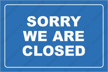 We Are Closed