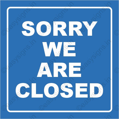 We Are Closed