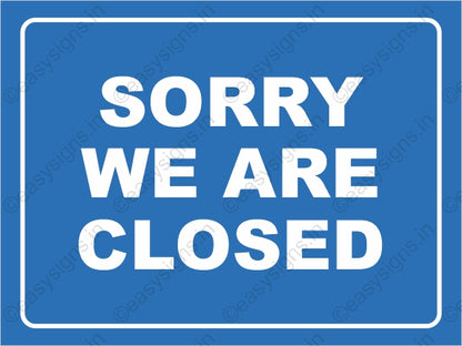 We Are Closed