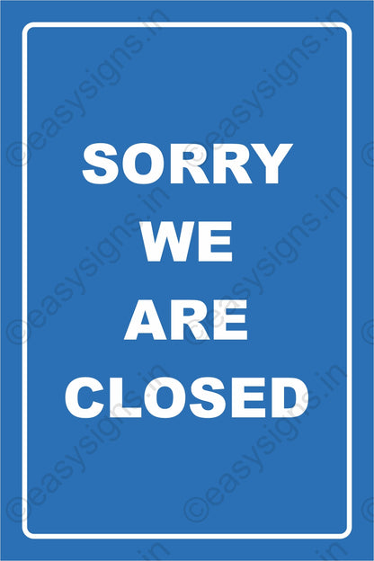 We Are Closed