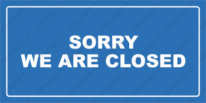 We Are Closed