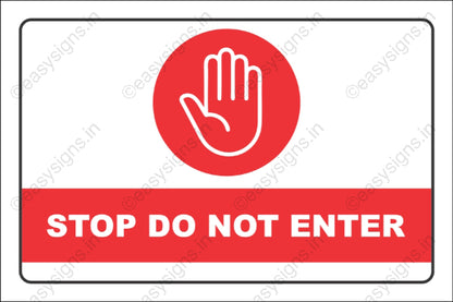 Stop Do Not Enter